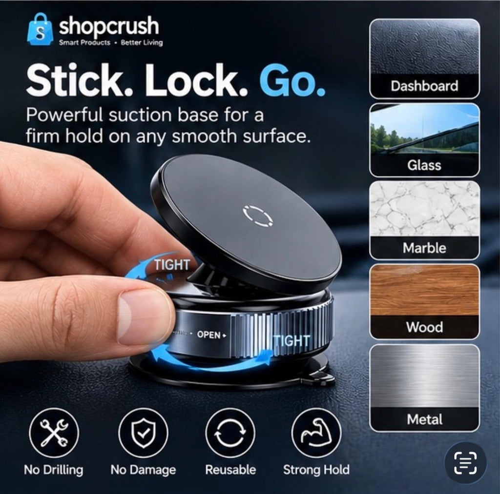 360° Rotating Car Dashboard Phone Holder