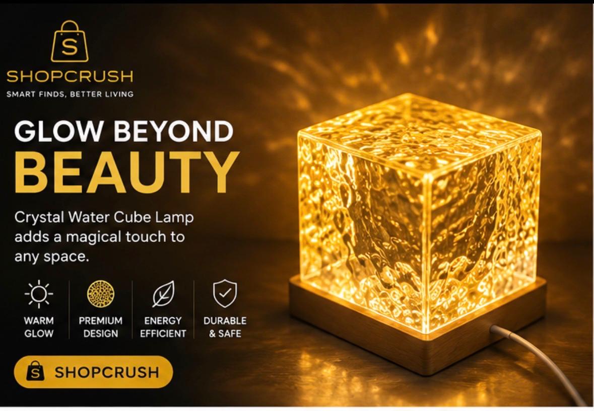✨ USB Dynamic Water Pattern Night Light