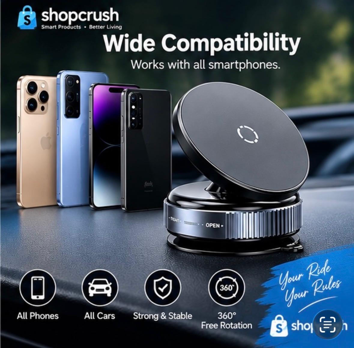 360° Rotating Car Dashboard Phone Holder