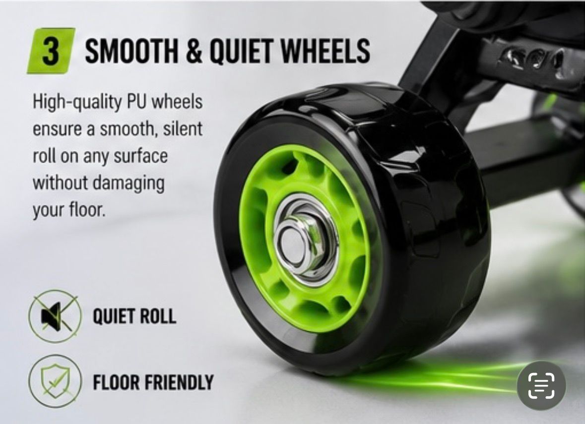 4-Wheel Ab Roller – Stable Core & Full Body Workout